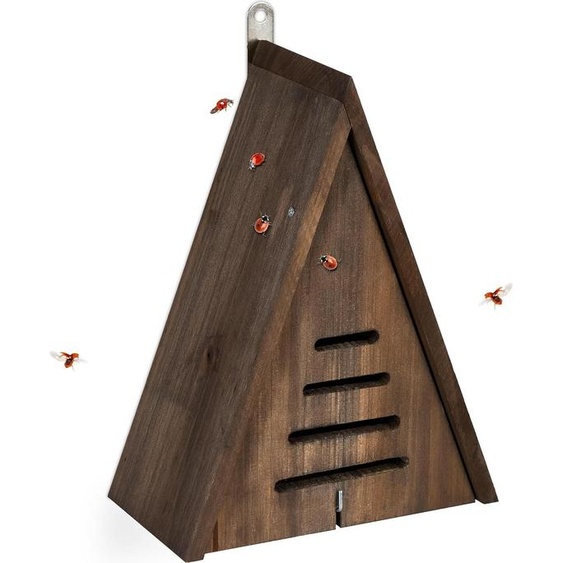 relaxdays Maison de coccinelle triangulaire