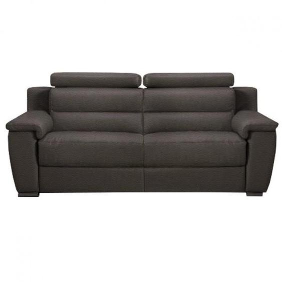 RELAXO canapé 2 places relax électrique avec système zéro wall polyuréthane taupe