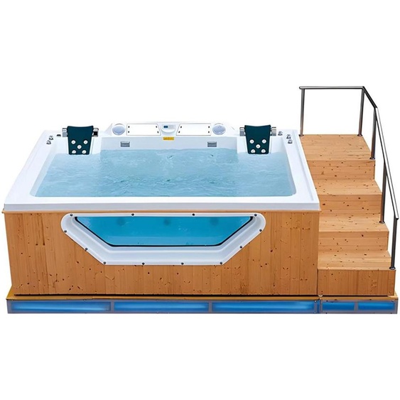 Relaxpool Bain à bulles Spa Baignoire dhydromassage Bain de massage 356x202 cm