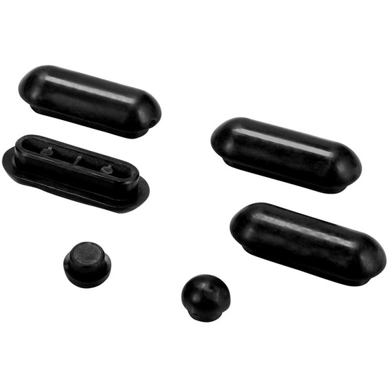 Remplaçant de butée - Compatible avec les sièges de toilette Aedo - Noir - Plastique / Amortisseur / Kit de butées / Pièces de rechange / Accessoires /