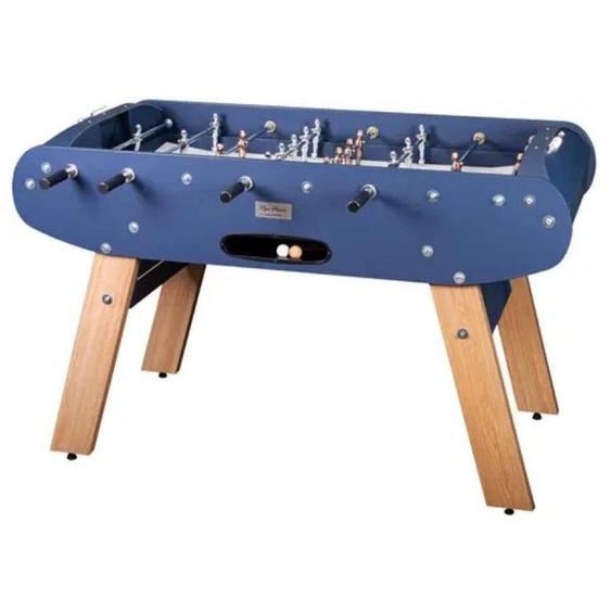 René Pierre Baby-foot Onyx Bleu mat - Pieds chene