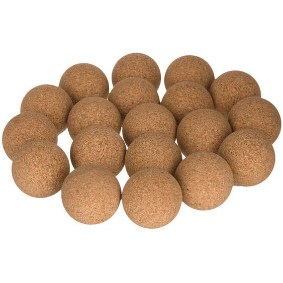 René Pierre Balles pour baby-foot en liège brut - Lot de 10
