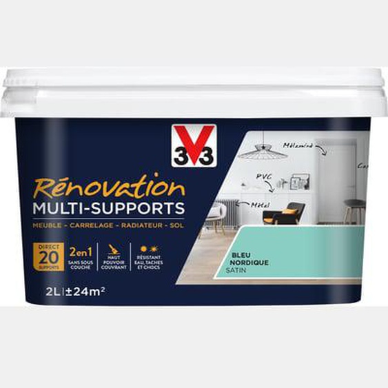 Rénovation Perfection® Multi-supports Satin gris lune 2 L