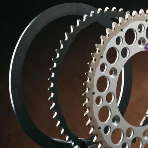 RENTHAL Twinring Pignon arrière ultraléger en aluminium anodisé dur autonettoyant 1230 - 520