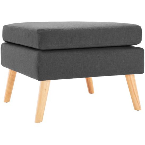 Repose-pied Gris foncé Tissu