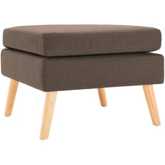 Repose-pied Marron Tissu