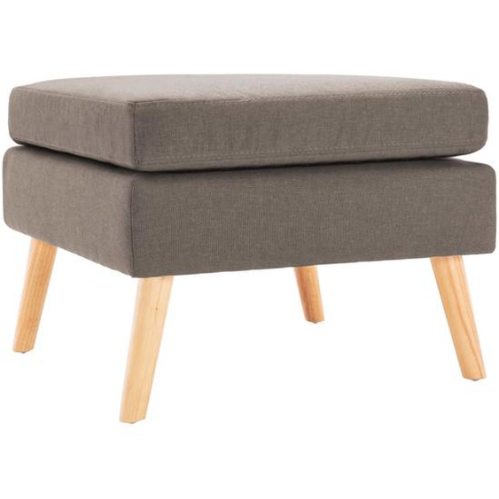 Repose-pied Taupe Tissu