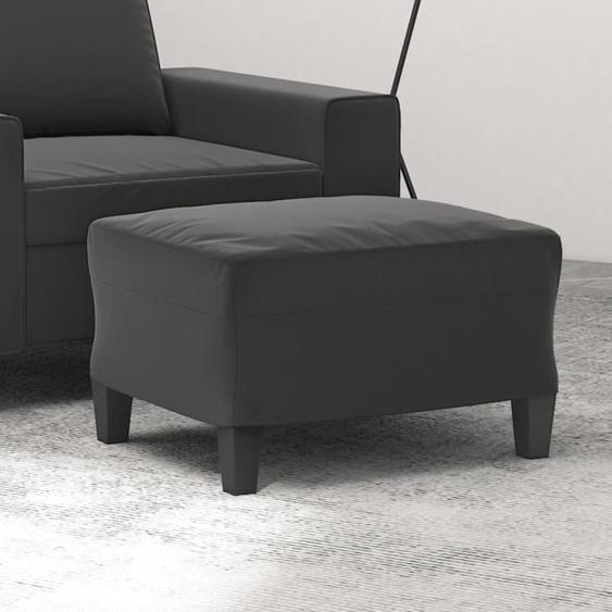 Repose-pied VIDAXL - Gris foncé - Tissu microfibre - Design contemporain