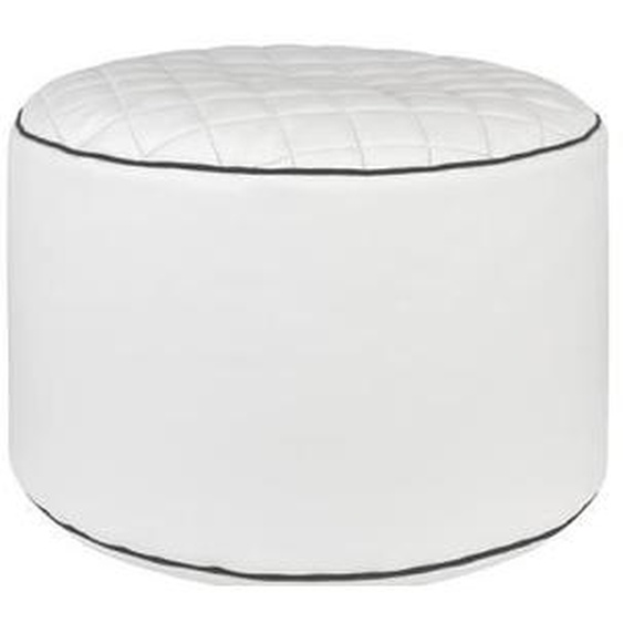 Repose-pieds blanc contemporain design - SITTING POINT - Modo Tap - Simili - Plastique - 38x54x54 cm