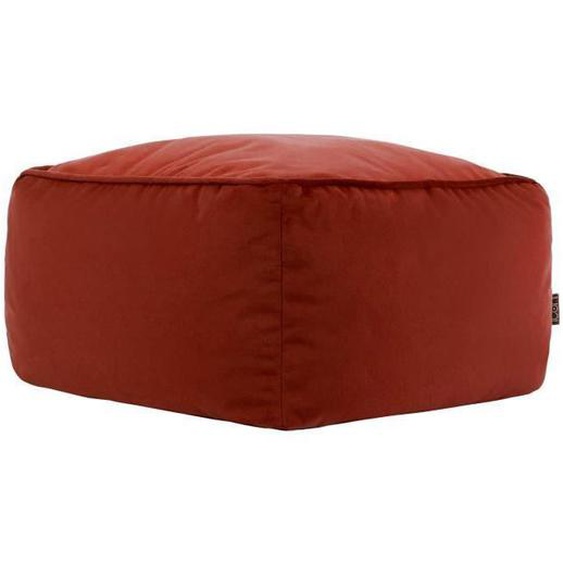 Repose-pieds Icon carré velours - ICON - Terracotta - 40x40cm - Elégance - Chic