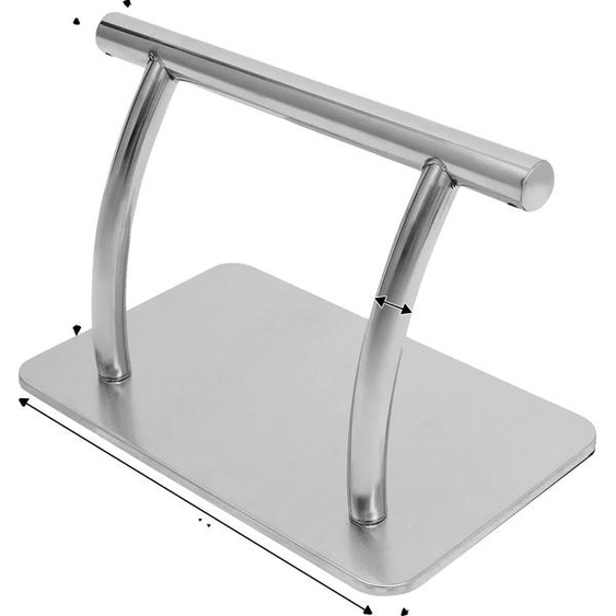 Repose-pieds pour fauteuil de coiffure, matériau résistant, facile à nettoyer, couleur argent