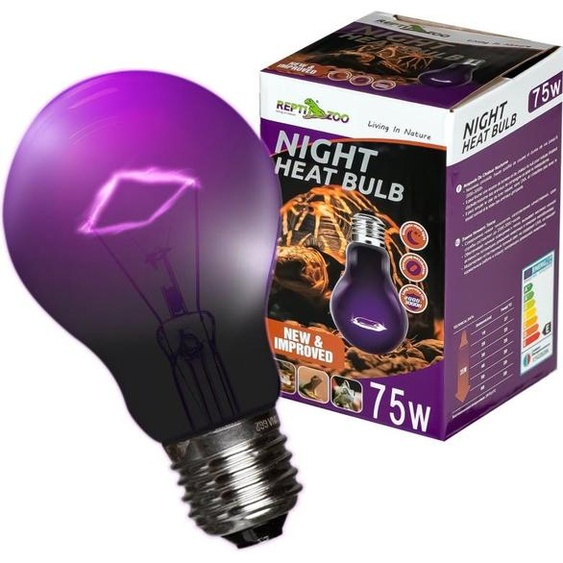 Repti-Zoo Ampoule chaude de nuit 75W - Repti-Zoo Ampoule chaude de nuit