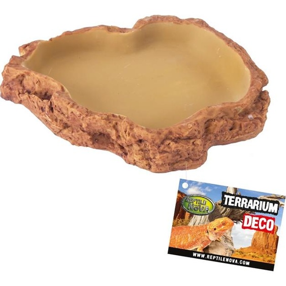 Reptile Nova Bol pour terrarium pour eau et nourriture L 19,5x16,5x3 cm