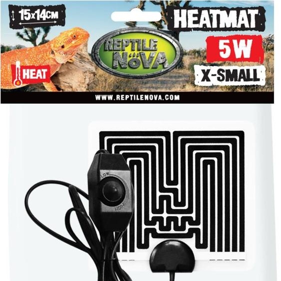 Reptile Nova HEATMAT-R100 XS - 5W Tapis chauffant réglable 15x14cm