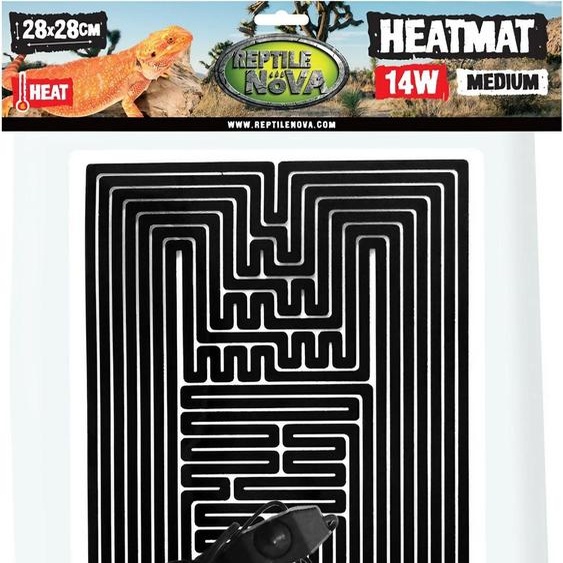 Reptile Nova HEATMAT-R400 M - Tapis chauffant réglable 14W 28x28cm