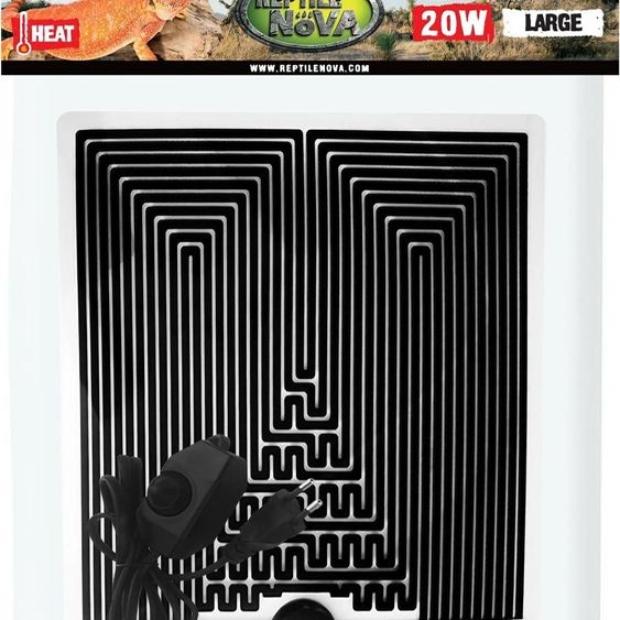 Reptile Nova HEATMAT-R600 L - Tapis chauffant réglable de 20W, dimensions 42x28 cm
