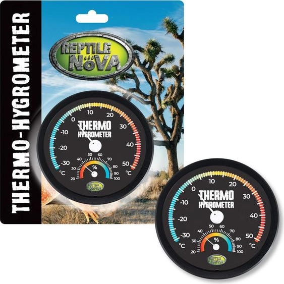 Reptile Nova Thermo-Hygromètre - Thermo-Hygromètre Thermomètre et Hygromètre 2en1