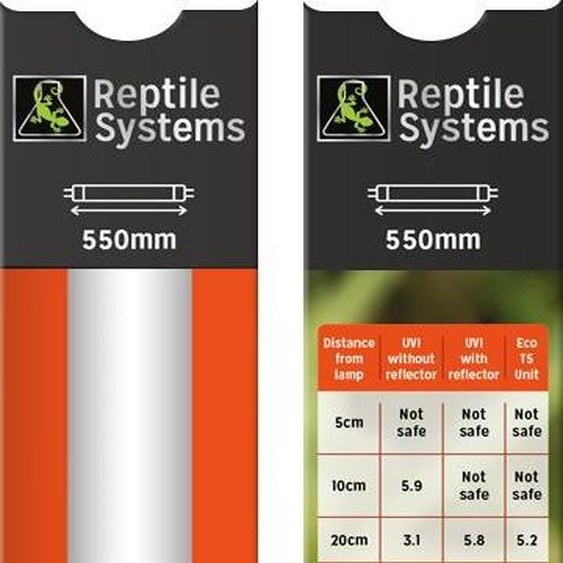 Reptile Systems Tube fluorescent T5 12% UVB, UVI 4.1, Ferguson Zone 3 - 24W (550 mm)