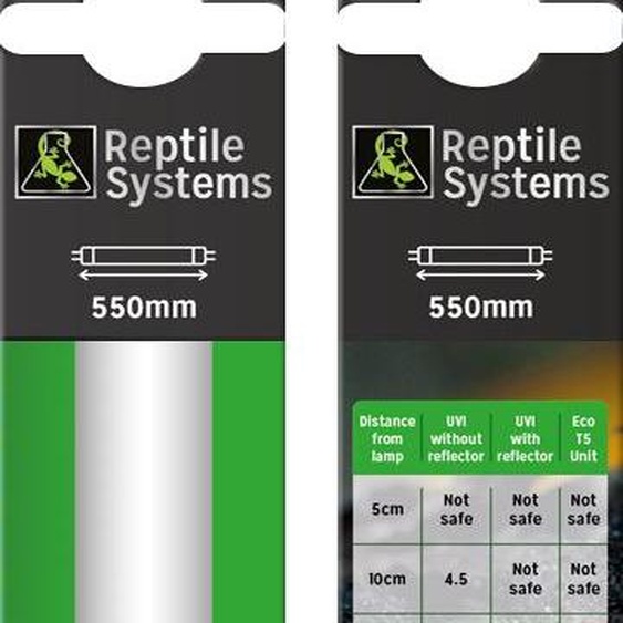 Reptile Systems Tube fluorescent T5 6% UVB, UVI 1.8, Ferguson Zone 2 - 24W (550 mm)