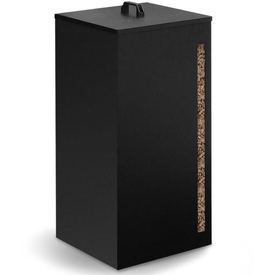 Idmarket - Réservoir à granulés 30 kg noir rangement à pellets 35 x 35 x 53,5 cm