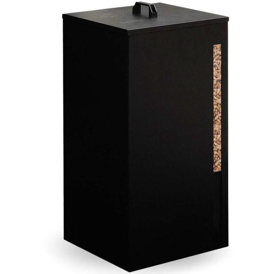Idmarket - Réservoir à granulés 45 kg noir rangement à pellets 36 x 36 x 76 cm