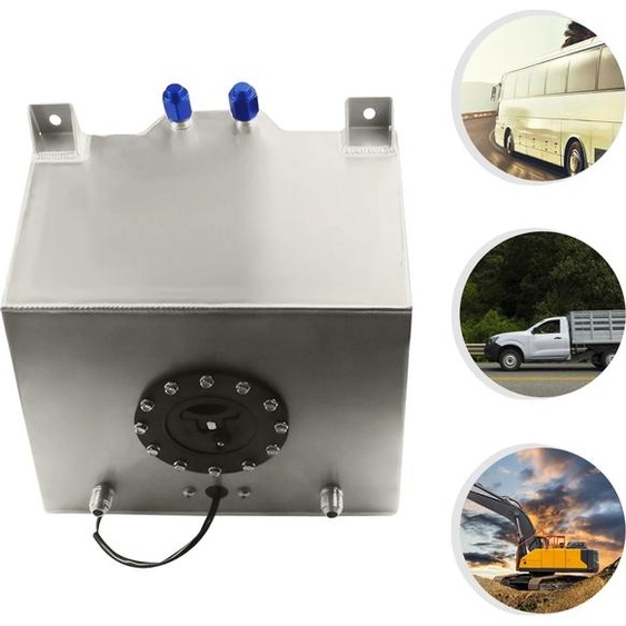 Réservoir de transfert de carburant, capacité de 30 gallons, dimensions 48 L x 24 l x 24 H, matériau en polyéthylène haute densité, capteur de niveau dhuile, mousse anti-mousse