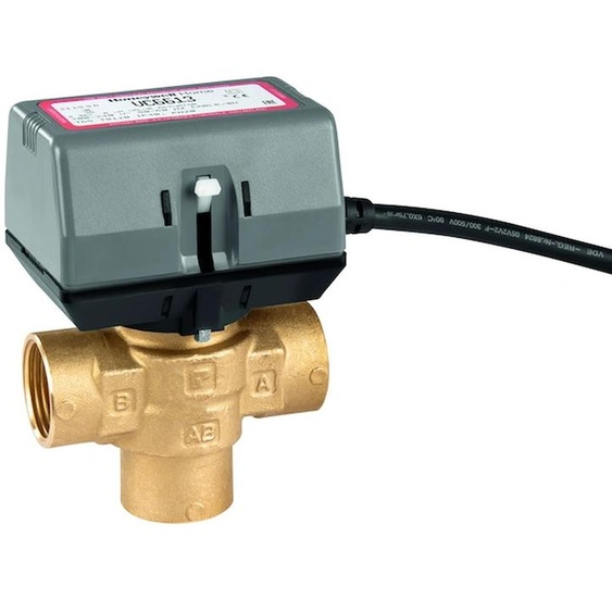 RESIDEO, robinet à trois voies VC4613M, DN20 (3/4), 230V, en laiton, 1 pièce.