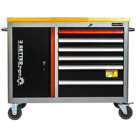 RETTER RS5 Chariot datelier Workstation Établi compact avec plateau en bois massif