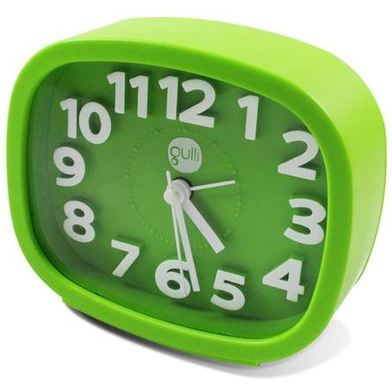 Réveil Avec Mouvement À Quartz Et Silencieux, Sonnerie Par Buzzer Électronique Vert