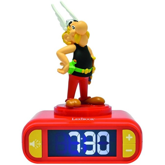 Réveil Avec Veilleuse Astérix En 3d Rouge