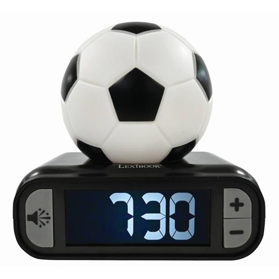 Réveil Avec Veilleuse Ballon De Football En 3d Multicolore