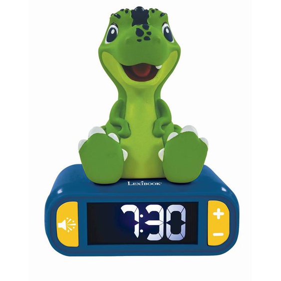 Réveil Avec Veilleuse Dinosaure En 3d Multicolore