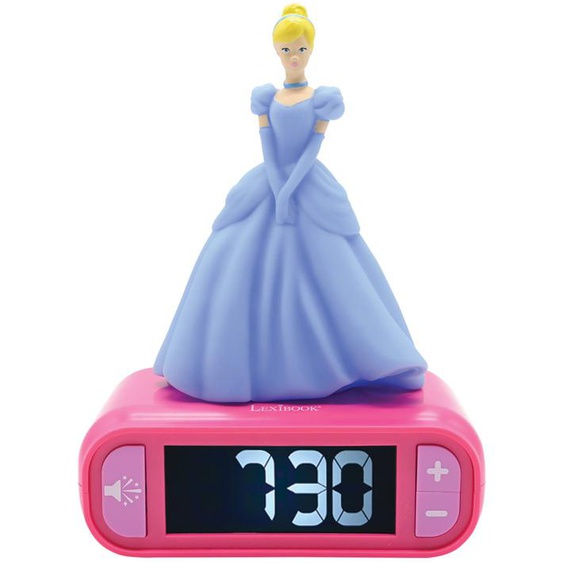 Réveil Avec Veilleuse Disney Princesses Cendrillon 3d Multicolore