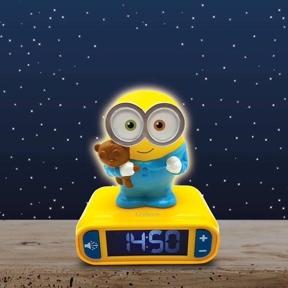 Réveil Avec Veilleuse En 3d Design Les Minions Multicolore