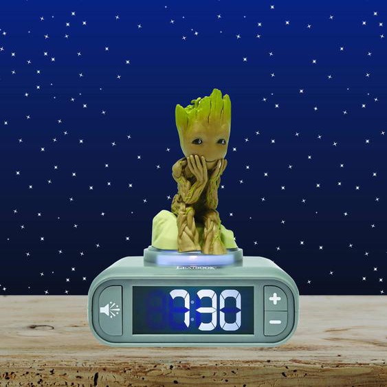 Réveil Avec Veilleuse Groot Des Gardiens De La Galaxie 3d Multicolore