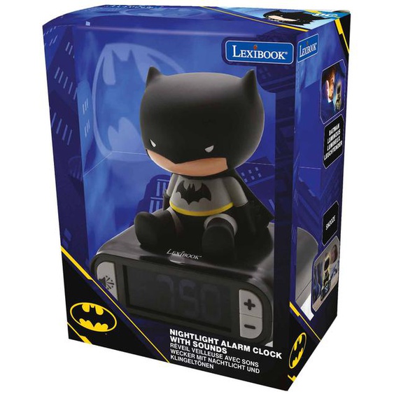 Réveil Avec Veilleuse Lumineuse Batman En 3d Multicolore