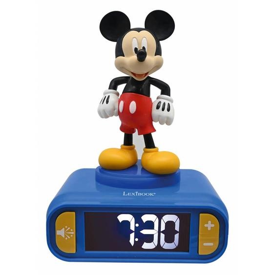 Réveil Avec Veilleuse Lumineuse Mickey En 3d Bleu