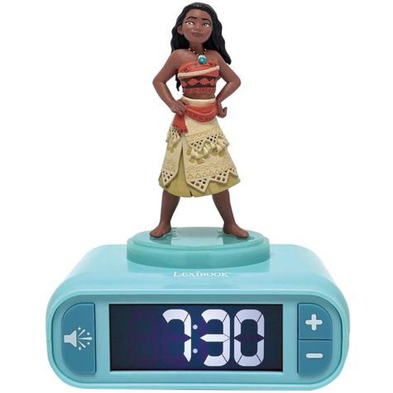 Réveil Avec Veilleuse Lumineuse Vaiana En 3d Multicolore