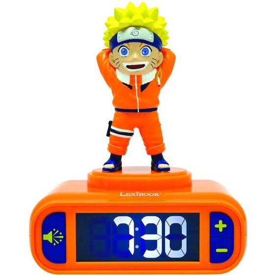 Réveil Avec Veilleuse Naruto En 3d Multicolore
