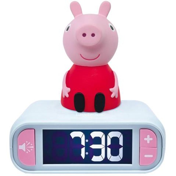 Réveil Avec Veilleuse Peppa Pig En 3d Rose
