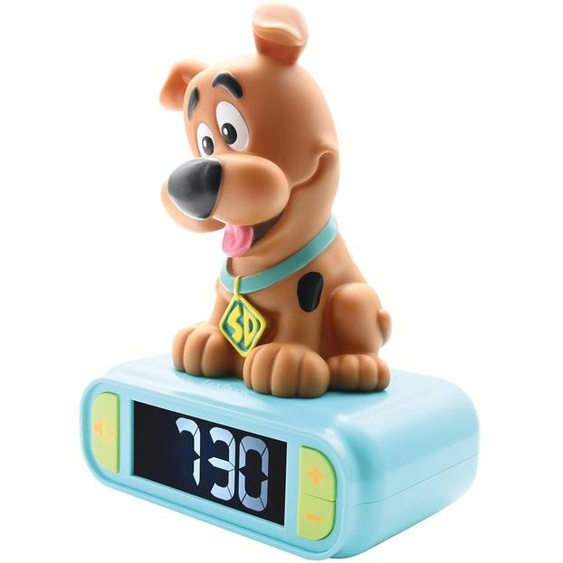 Réveil Avec Veilleuse Scooby Doo En 3d Bleu