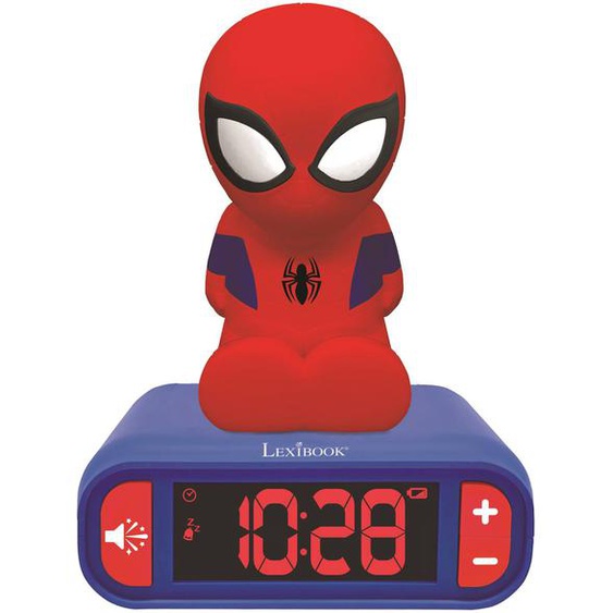 Réveil Avec Veilleuse Spiderman 3d Multicolore