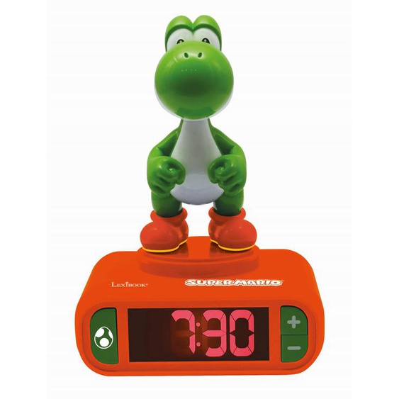 Réveil Avec Veilleuse Yoshi 3d Multicolore