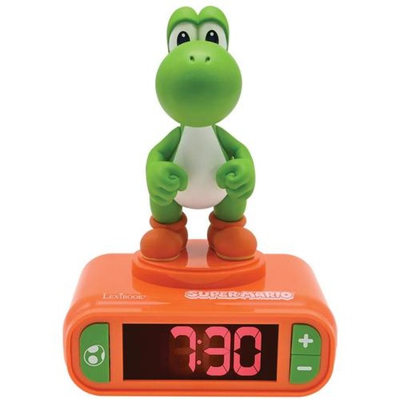 Réveil Avec Veilleuse Yoshi En 3d Multicolore