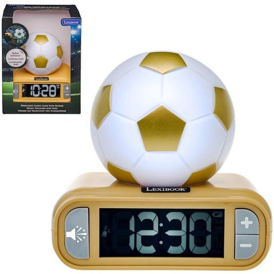 Réveil Digital Avec Veilleuse Ballon De Foot Et Effets Sonores Multicolore
