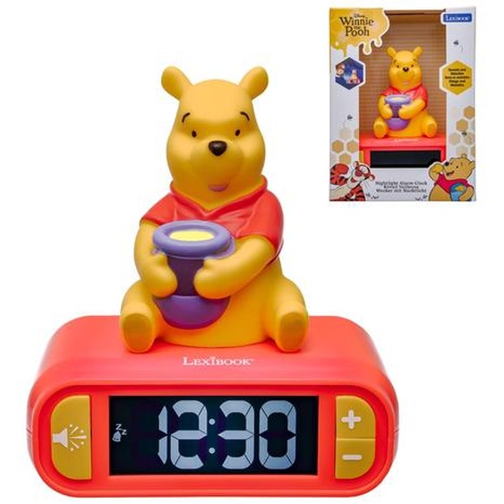 Réveil Digital Avec Veilleuse Winnie Et Effets Sonores Multicolore