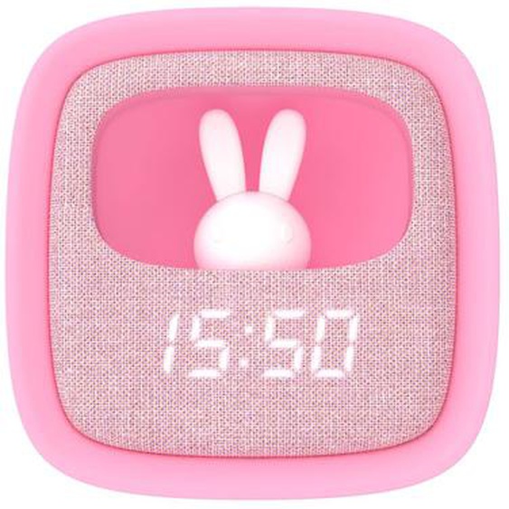 Réveil Et Veilleuse Pour Enfant Billy Clock - Motif Lapin Marshmallow