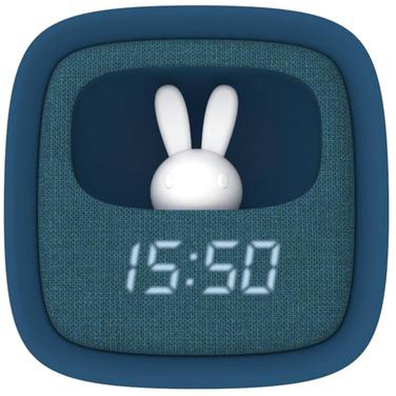 Réveil Et Veilleuse Pour Enfant Billy Clock - Motif Lapin Navy