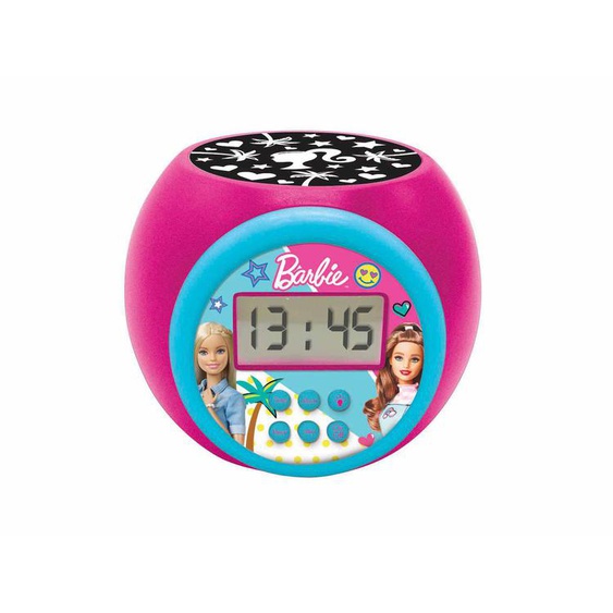 Réveil Projecteur Barbie Multicolore