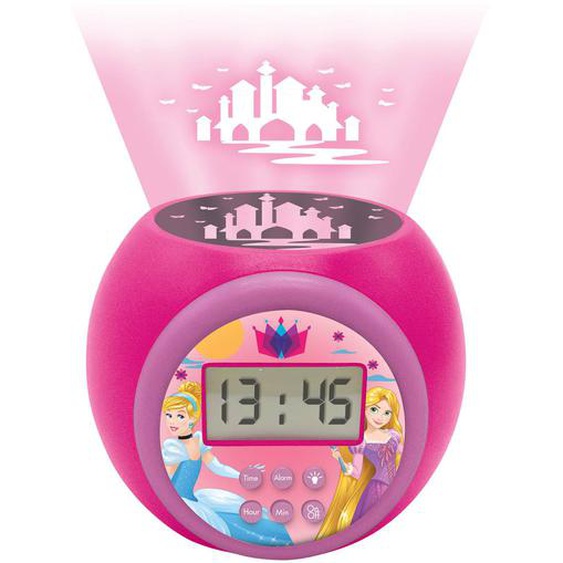 Réveil Projecteur Disney Princesse Multicolore